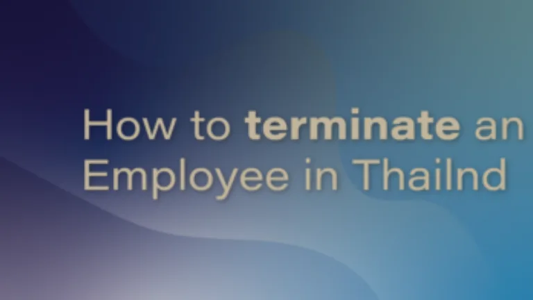 Terminate Employee Thailand