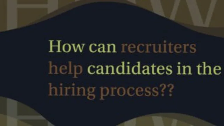 Recruiter help Hiring Process